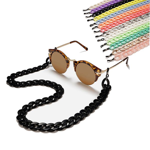

acrylic candy color sunglasses chains glasses chain straps necklace chunky lanyards neck eyeglasses holder cord