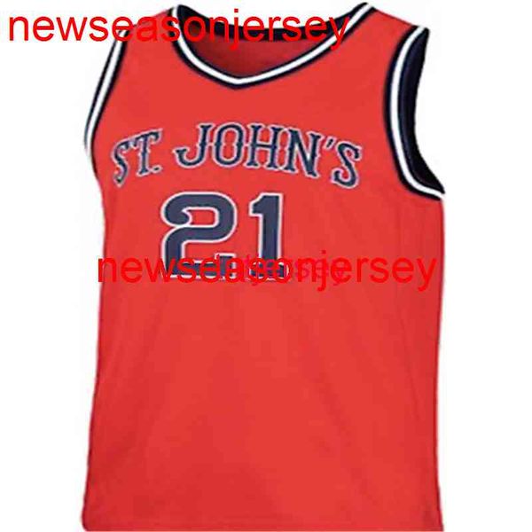 Maglia da basket Red Storm personalizzata cucita St John's Aggiungi qualsiasi numero di nome Uomo Donna Gioventù XS-6XL