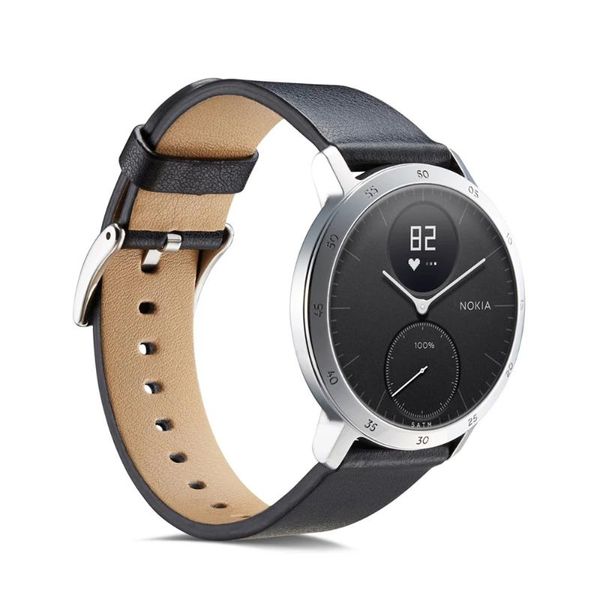 

watch bands for nokia withings steel hr leather strap 20mm 18mm huawei ring wristband accessory, Black;brown