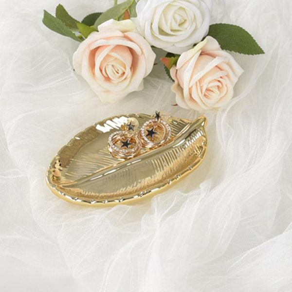 

kitchen storage & organization dish ceramic nordic snacks silver dessert rose dried crockery enamel fruit leaf tableware golden candy tray d