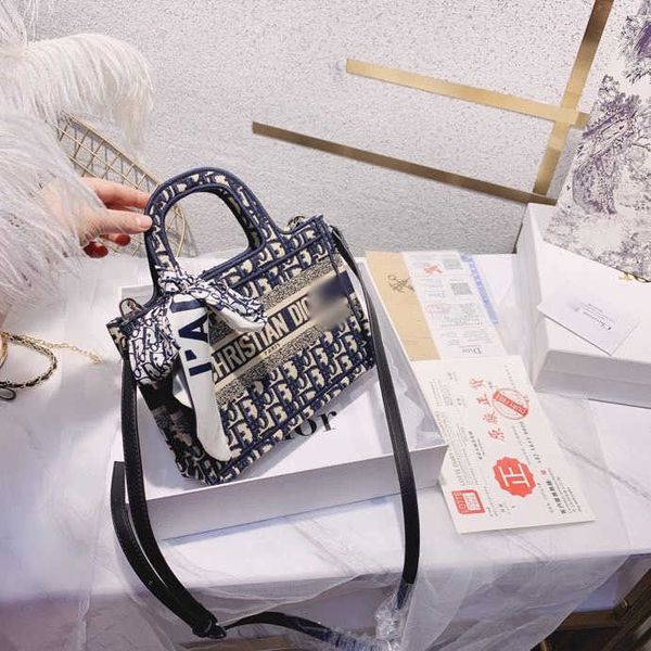

wholesale outlet d same flower star's 21 new old canvas large capacity cross carrying one shoulder portable shopping bag yw luxurys