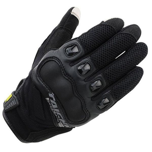 

sports gloves rst 412 motocross mtb bike riding motorcycle men's leather, Black