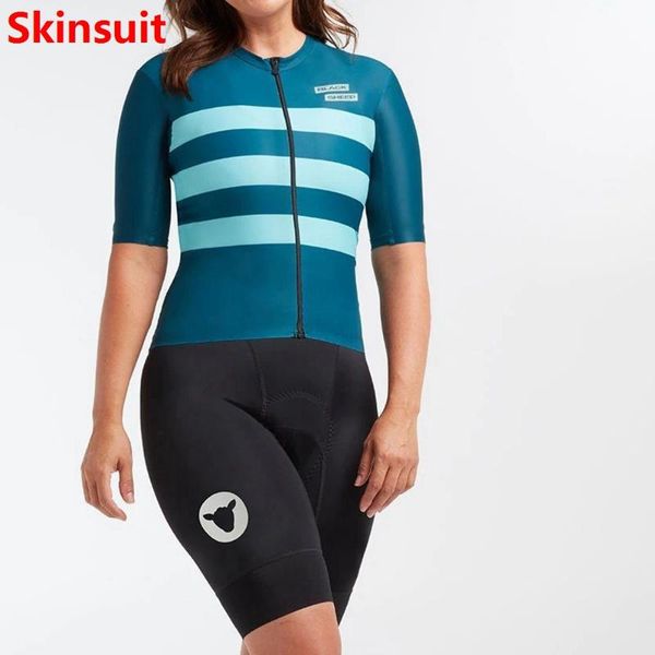 

racing sets black sheep skinsuit cycling suits women triathlon road set 2021 ropa ciclismo maillot bike jumpsuit with pockets, Black;blue