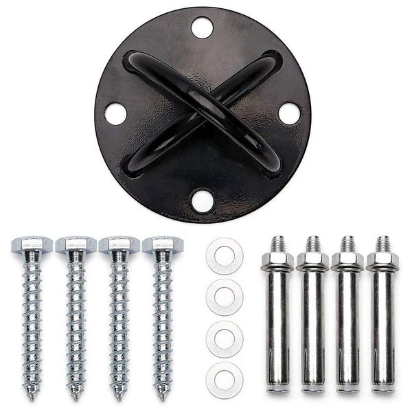 

wall/ceiling mount bracket for gym home suspension mounts anchor fitness training yoga swing battle ropes resistance band & accessories
