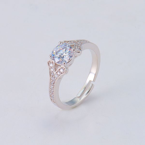 

mylove mina opening zircon simple japanese and korean women's ring hand jewelry, Silver