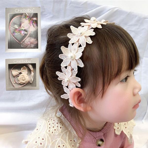 

Hair Clips & Barrettes Children's Princess Accessories Gift Box Headdress Headband Baby Girl, Golden;silver