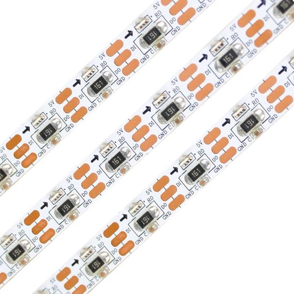 

strips [seven neon]dc5v 60leds/m 60pixle 18w/m sk6812 ws2812b ic addressable digital colorful 10mm smd 3210 side emmiting rgb led strip