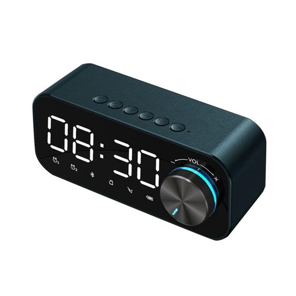 

other clocks & accessories travel for bedroom speaker mirror surface adjustable volume stereo with night light home decor led digital alarm