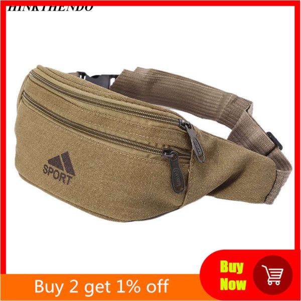 

durable men fanny waist pack belt hip bum military tactical running bag pouch