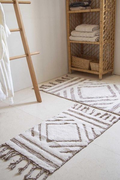 

bath mats hoover mat 2'li brown 40x60 + 60x90 cotton classic