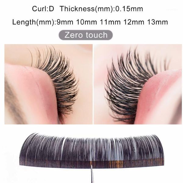 

0.15mm zero touch flowering single dense row grafting eyelashes soft natural d curvature planting false eyelashes1