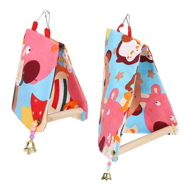 

swing nest open platform double canvas wood shelter for bird cages