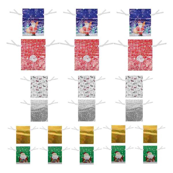 

gift wrap 30 pcs creative beautiful christmas candy drawstring packing bags