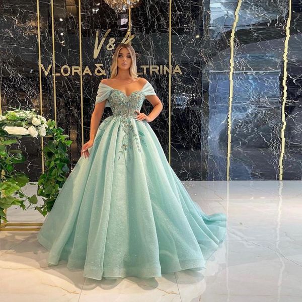 

party dresses luxury elegant evening gowns off the shoulder beaded appliques pleated ball gown women prom plus size custom made, White;black