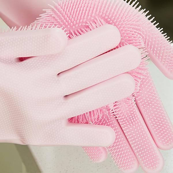 

oven mitts silicone cleaning gloves multifunction magic dish washing for kitchen household