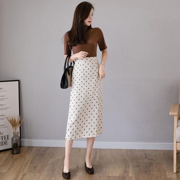 

skirts split female spring/summer 2021 wave of high point pockets hip skirt niche long a word, Black