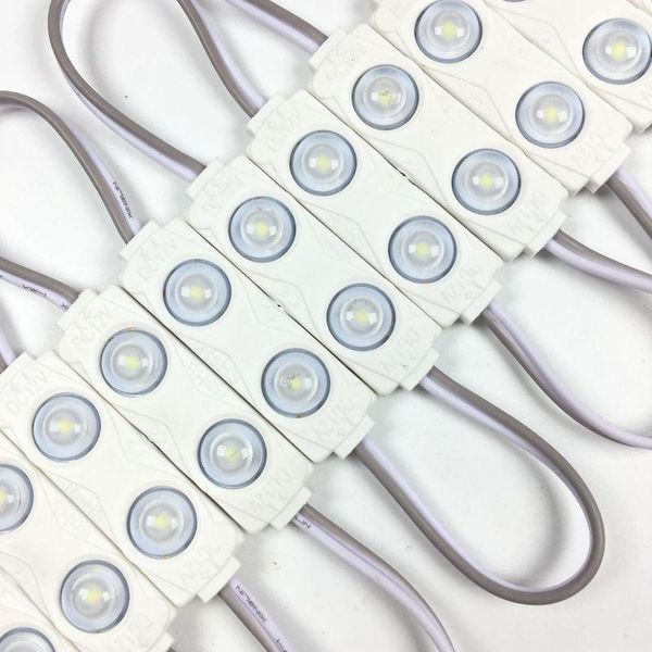 

100pcs/lot cool white led module 2835 2leds with lens ip65 waterproof backlight modules for advertising light box