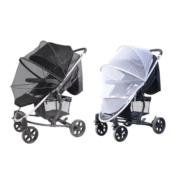 

stroller parts & accessories 1pc summer safe baby kid mosquit net pram protector carriage foldable two-way zippered mesh o drop