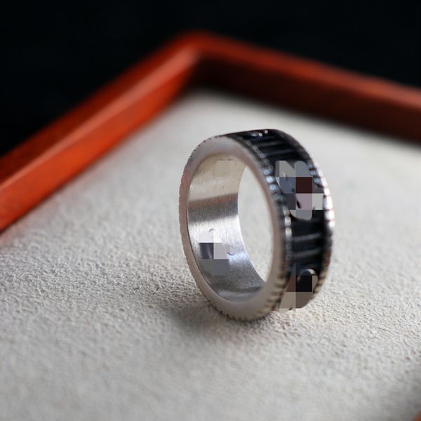 

925 silver old stripe vertical letter ring men's and women's personalized black friday deals