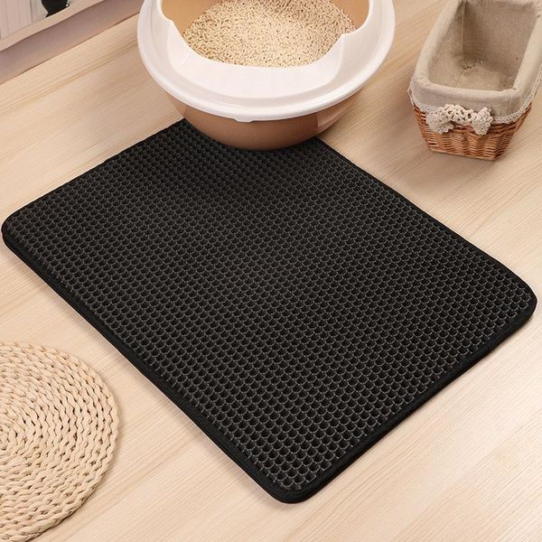 

cat beds & furniture summer litter mat waterproof eva double layer trapping pet box clean pad products for cats accessories