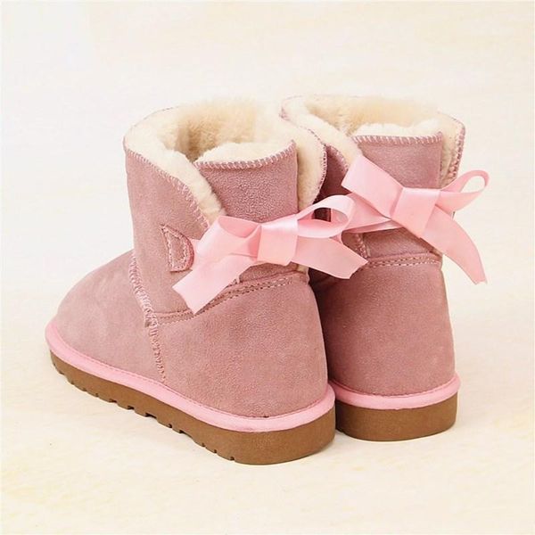 

boots 2021 women's genuine leather woman snow wool inside casual winter shoes large size, Black