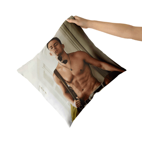 

channing tatum ess cushion cover printing throw pillow case home decoration pillowcase personalized gift cushion/decorative