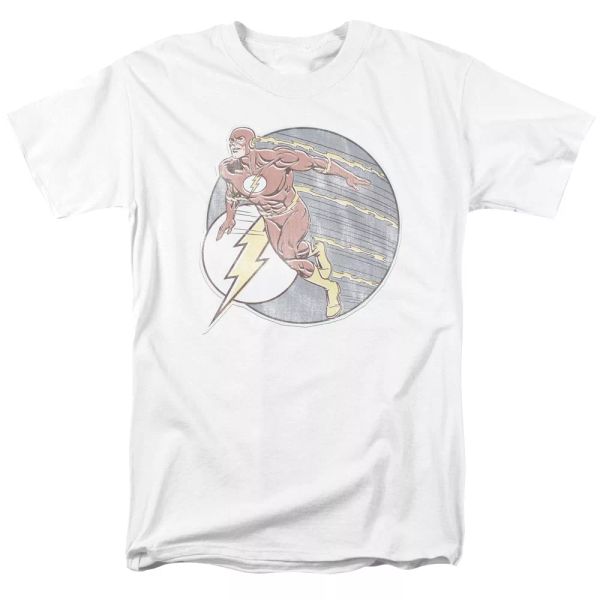 

The Flash - Retro Flash Iron On T-Shirt DC Comics Sizes S-3X NEW, White;black