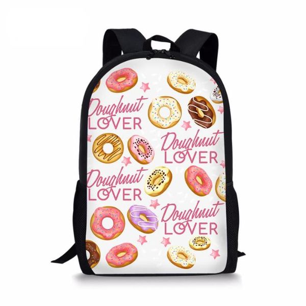 

school bags sweet doughunt lover print bag set for teen boys girls cute student kids schoolbag primary children bookbag gift