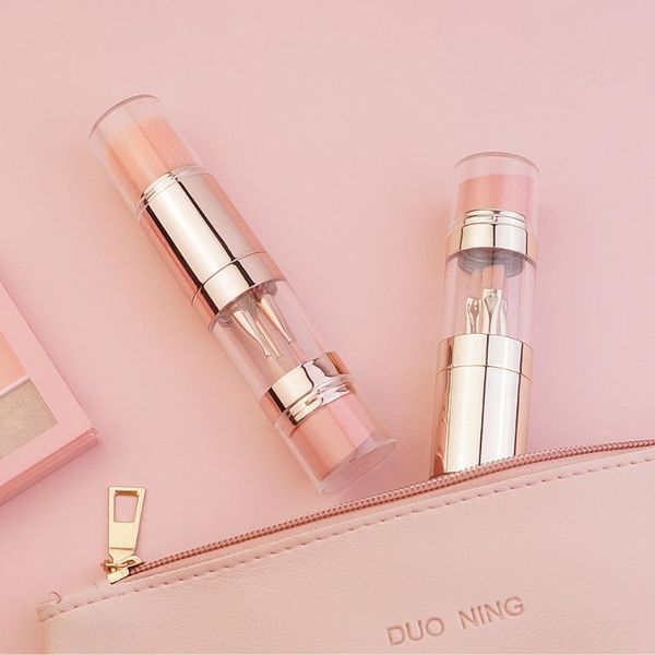

makeup brushes portable brush five in one multifunctional eyebrow lip eye shadow powder puff blush