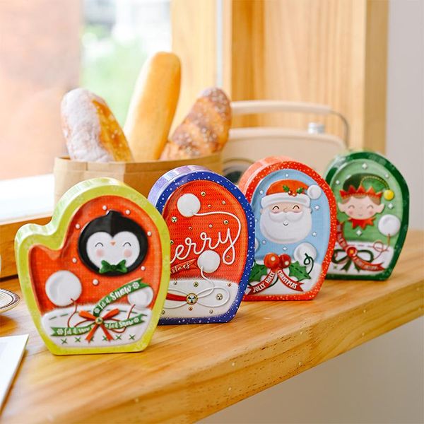 

gift wrap christmas box santa claus candy craft iron storage organizer tin mailbox xmas ornaments paper kids gifts