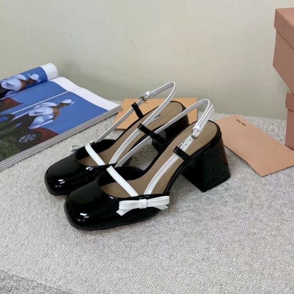 

designer sandals women's 2021 square head button women's high heeled shoes, Black