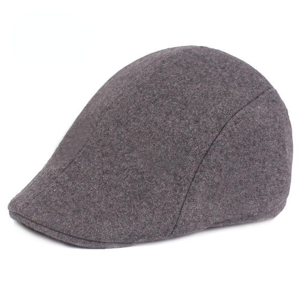 

berets fashion solid color beret hat men's warm wild autumn winter cotton hats casquette gorras bone boinas barette, Blue;gray
