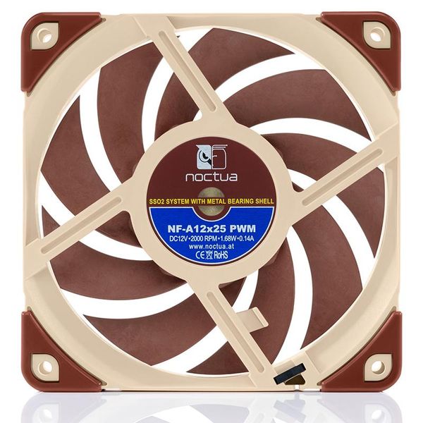 

noctua nf-a12x25 4pin pwm 12v 12cm 120x120x25mm computer air water cooling fan,sso2 bearing,2000rpm 12v,highly recommend fans & coolings