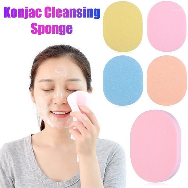 

gentle soft konjac facial cleaner sponge cosmetic puff face body washing clean bath shower scrub powder makeup tools1