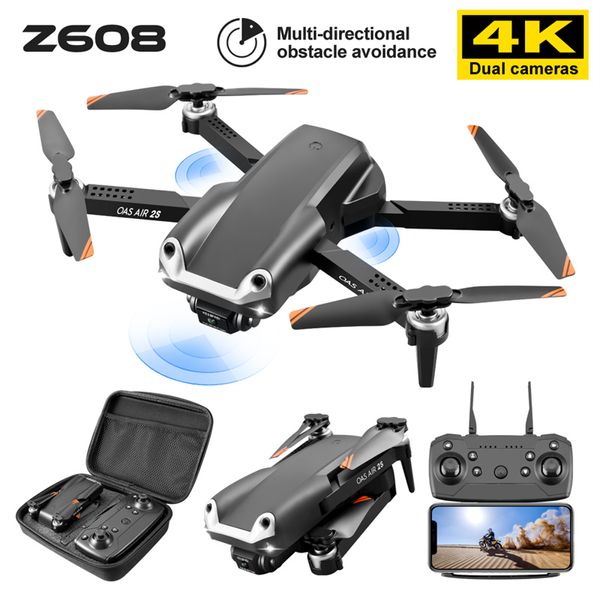 Z608 DRONE 4K HD DUAL CAMERA Professionelle Erial Fotografie Infrarot Hindernis Vermeidung RC Quadcopter WIFI FPV Dron Spielzeug