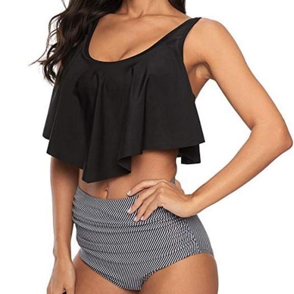 

factorybf8o fashion split bikini, White;black