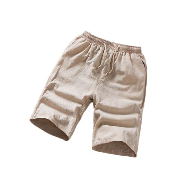 

men's shorts nice men xl -5xl cotton linen summer big elastic sports 51 vogueloose white, White;black