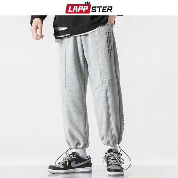 

men patchwork harajuku joggers pants spring mens streetwear letter printed sweatpants man loose trousers 5xl 210420, Black