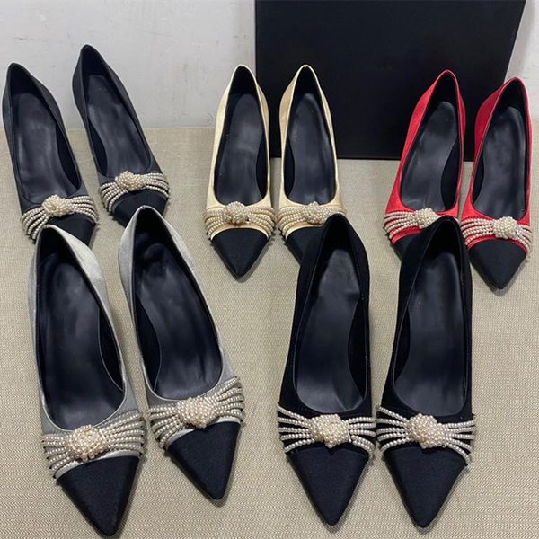 

2021 women's formal dress shoes high heels fashion banquet wedding, Black