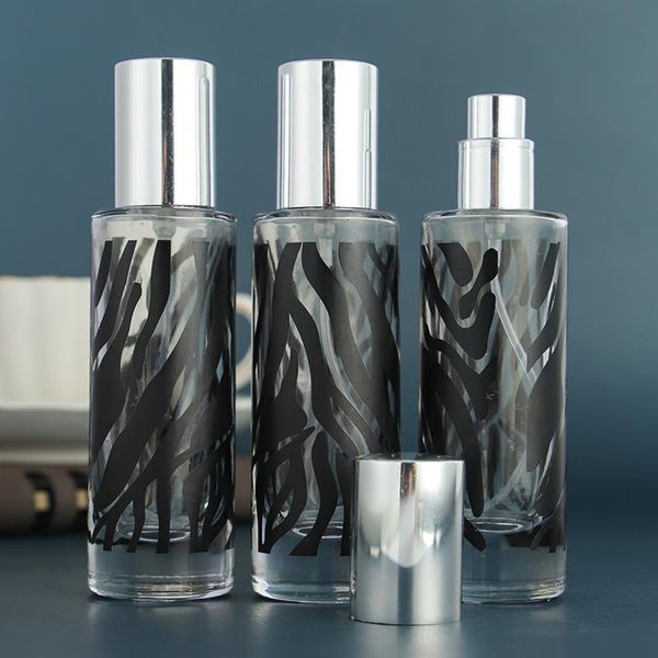 

storage bottles & jars 30ml black clear glass spray perfume bottle 50pcs/lot