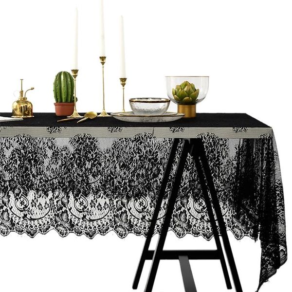

table cloth eyelash floral lace tablecloth vintage mesh tulle cover wedding decoration