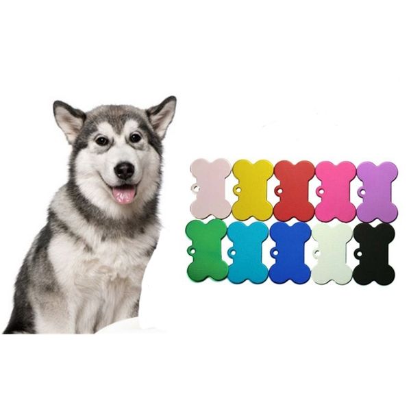 

dog better aluminum alloy hanging card tags anti loss can be engraved pet ornaments charming pendants mixed color