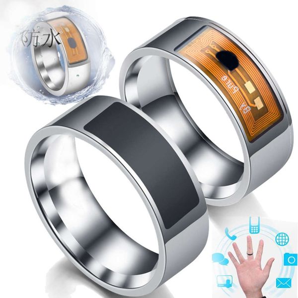 

technology nfc black technology stainless jewelry titanium steel smart ring