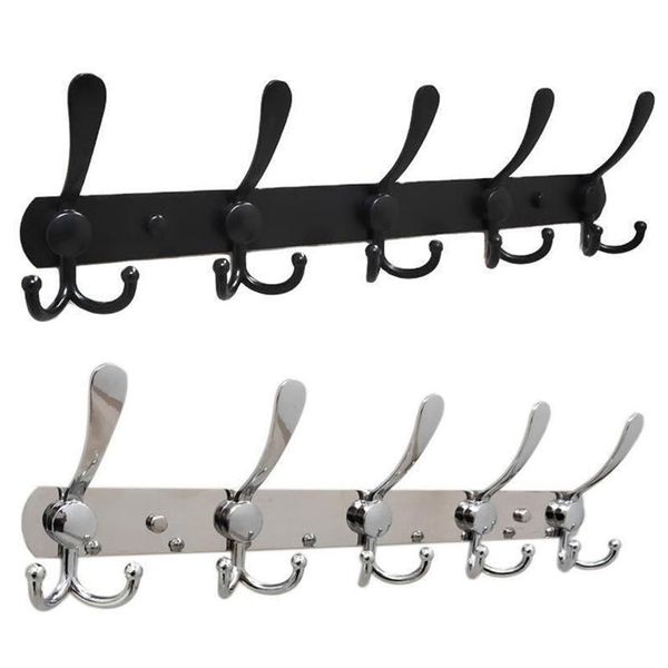 

hooks wall-mounted bathroom hook rack bedroom coat hanger wall mounted racks for hat towel kitchen storage & organization