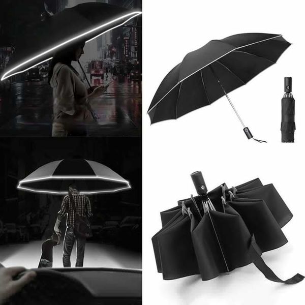 

umbrellas uv folding automatic umbrella rain wind resistant trip sun portable reverse
