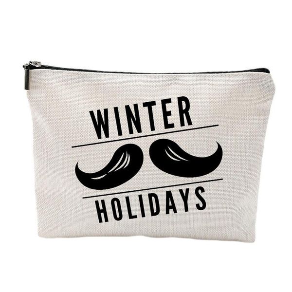 

cosmetic bags & cases -merchandise multipurpose canvas zipper pouch travel makeup bag for women storage