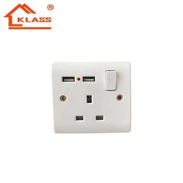 

lebanon 86 panel small button british wall bakelite usb socket with switch