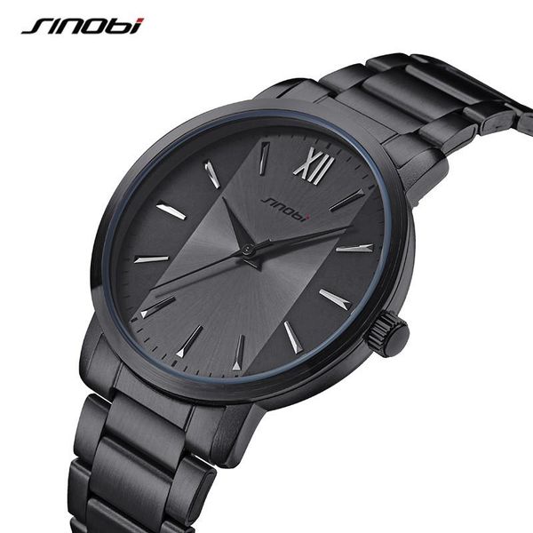 

wristwatches sinobi fashion casul black man's watches luxury men simple watch waterproof couple quartz relogio masculino, Slivery;brown