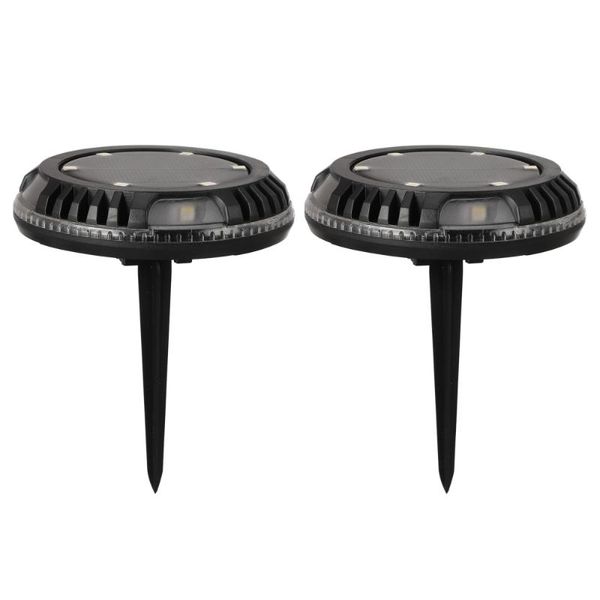 

lawn lamps 2 pcs solar led ground outdoor waterproof garden lights