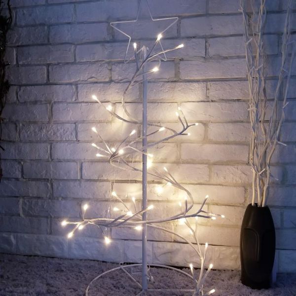 

strings iron copper wire led light christmas string bedroom decoration table lamp, white desk decor night